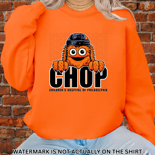 CHOP Philly Hockey Mascot Inspired “Peek-A-Boo” T-Shirt/Crewneck/Hoodie