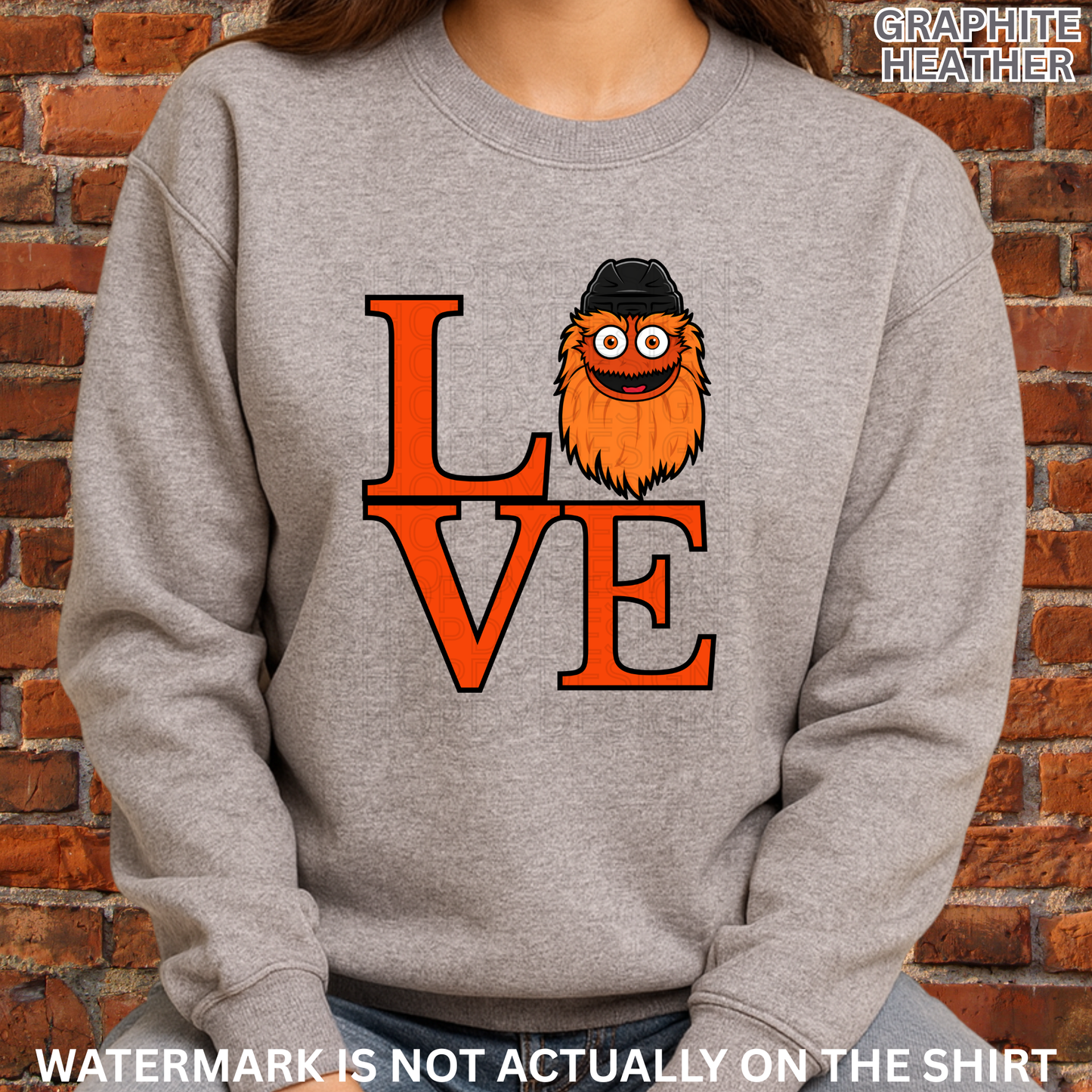 Gritty Head Love Park Shirt | Philly Hockey Fan T-Shirt, Crewneck Sweatshirt, Hoodie