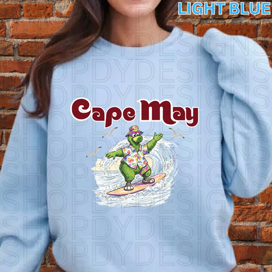 Cape May New Jersey Phanatic Surfing Shirt, Crewneck Sweatshirt, Hoodie