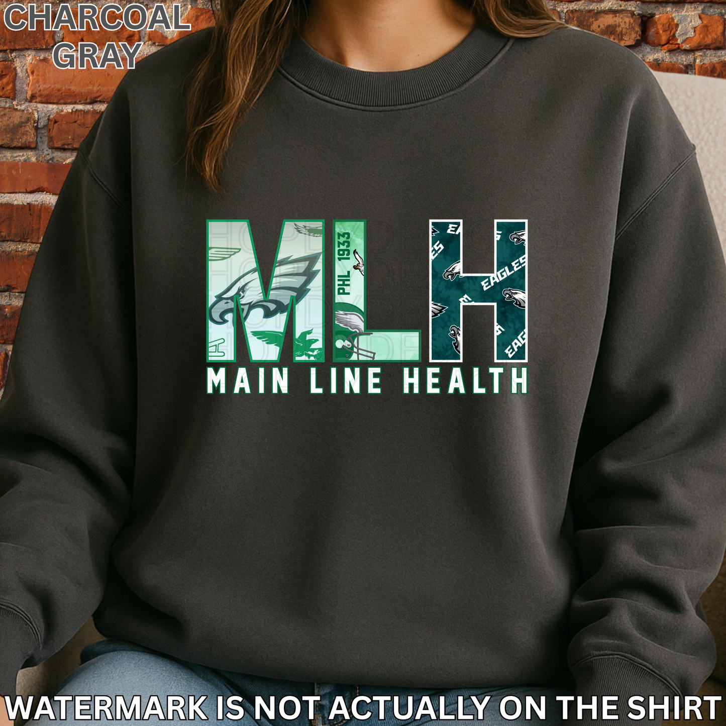 Main Line Health MLH “First Down” Philadelphia Football Inspired T-Shirt/Crewneck/Hoodie
