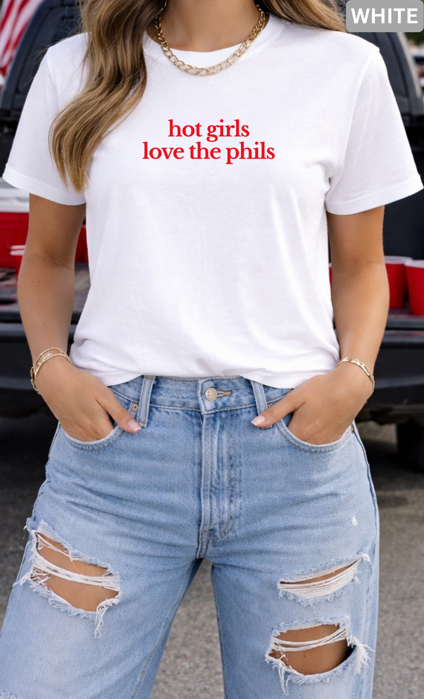 Hot Girls Love the Phils Shirt | Philly Baseball Fan T-Shirt, Crewneck Sweatshirt, Hoodie