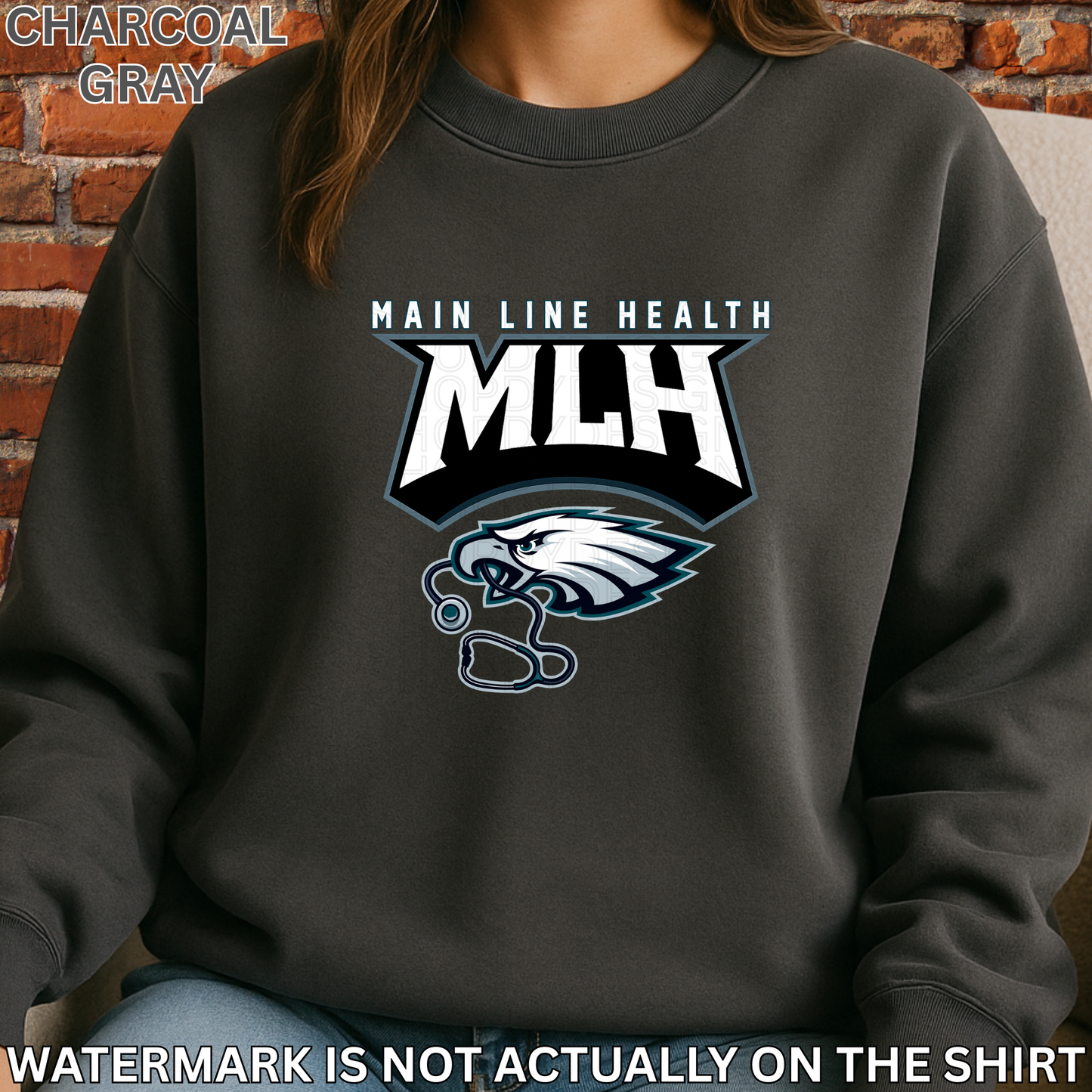 Main Line Health MLH Philadelphia Birds Football Inspired T-Shirt/Crewneck/Hoodie