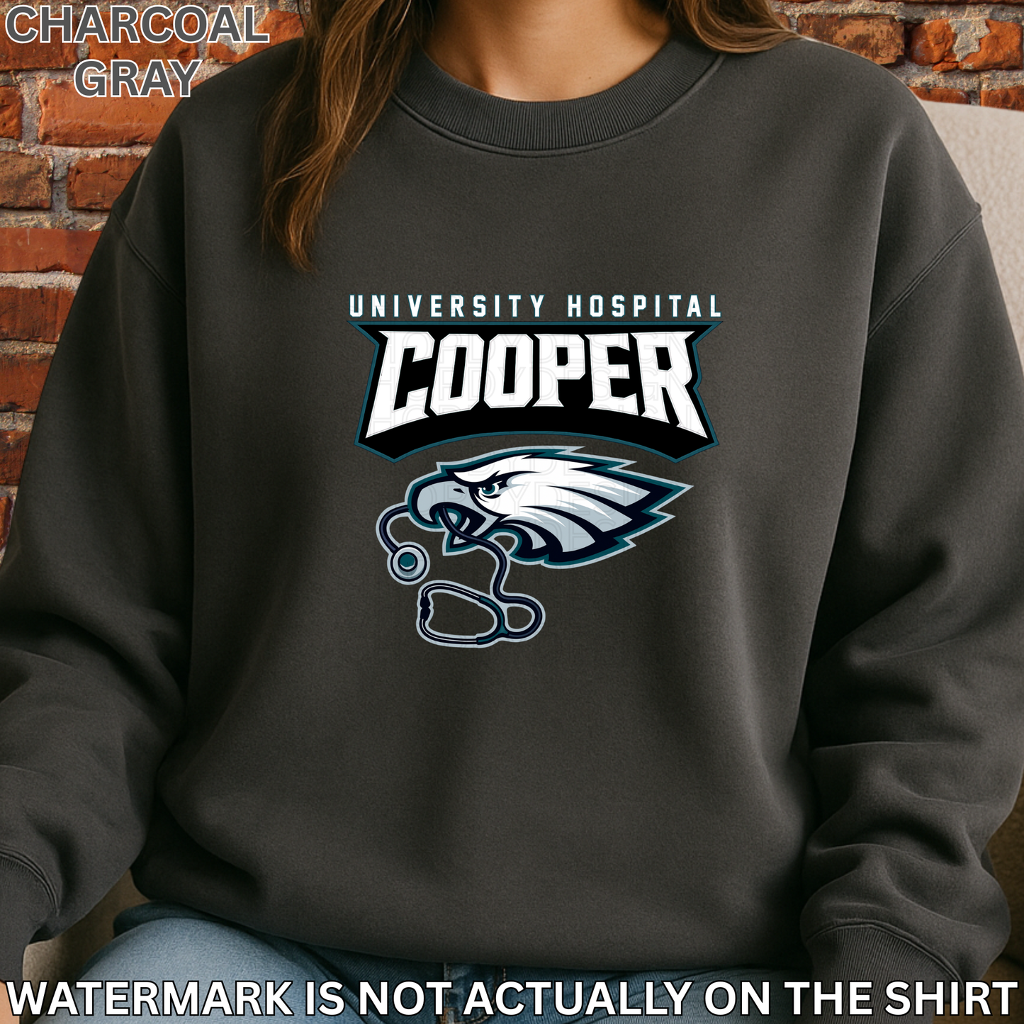 Cooper Hospital Philadelphia Birds Football Inspired Shirt, Crewneck Sweatshirt, Hoodie| Healthcare Worker Apparel