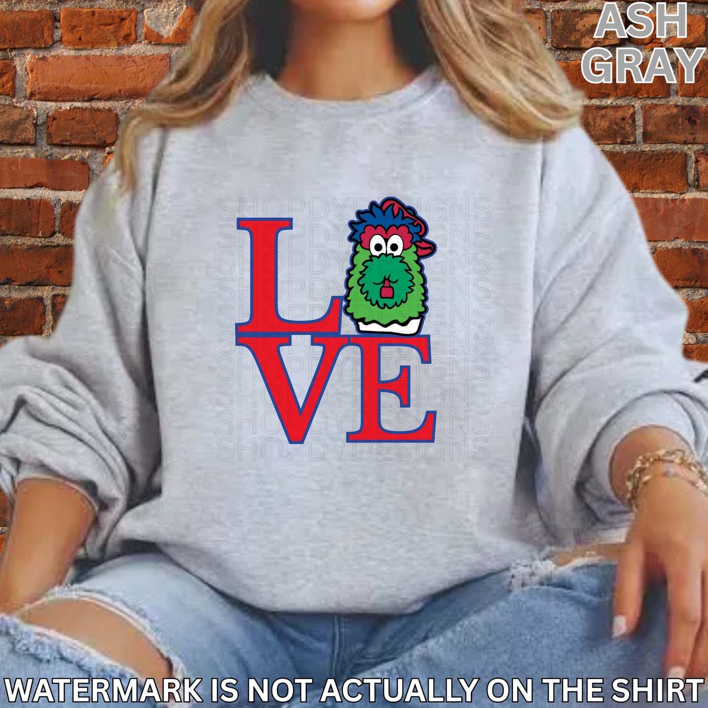 Phanatic Head Love Park Shirt | Philly Baseball Fan T-Shirt, Crewneck Sweatshirt, Hoodie
