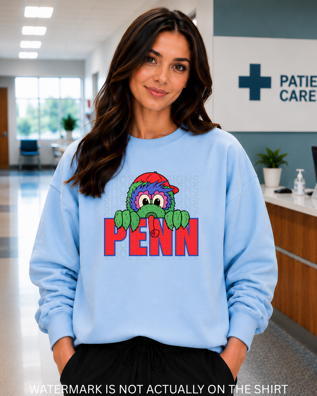 Penn Philadelphia Baseball Mascot Inspired “Peek-A-Boo” T-Shirt, Sweatshirt & Hoodie
