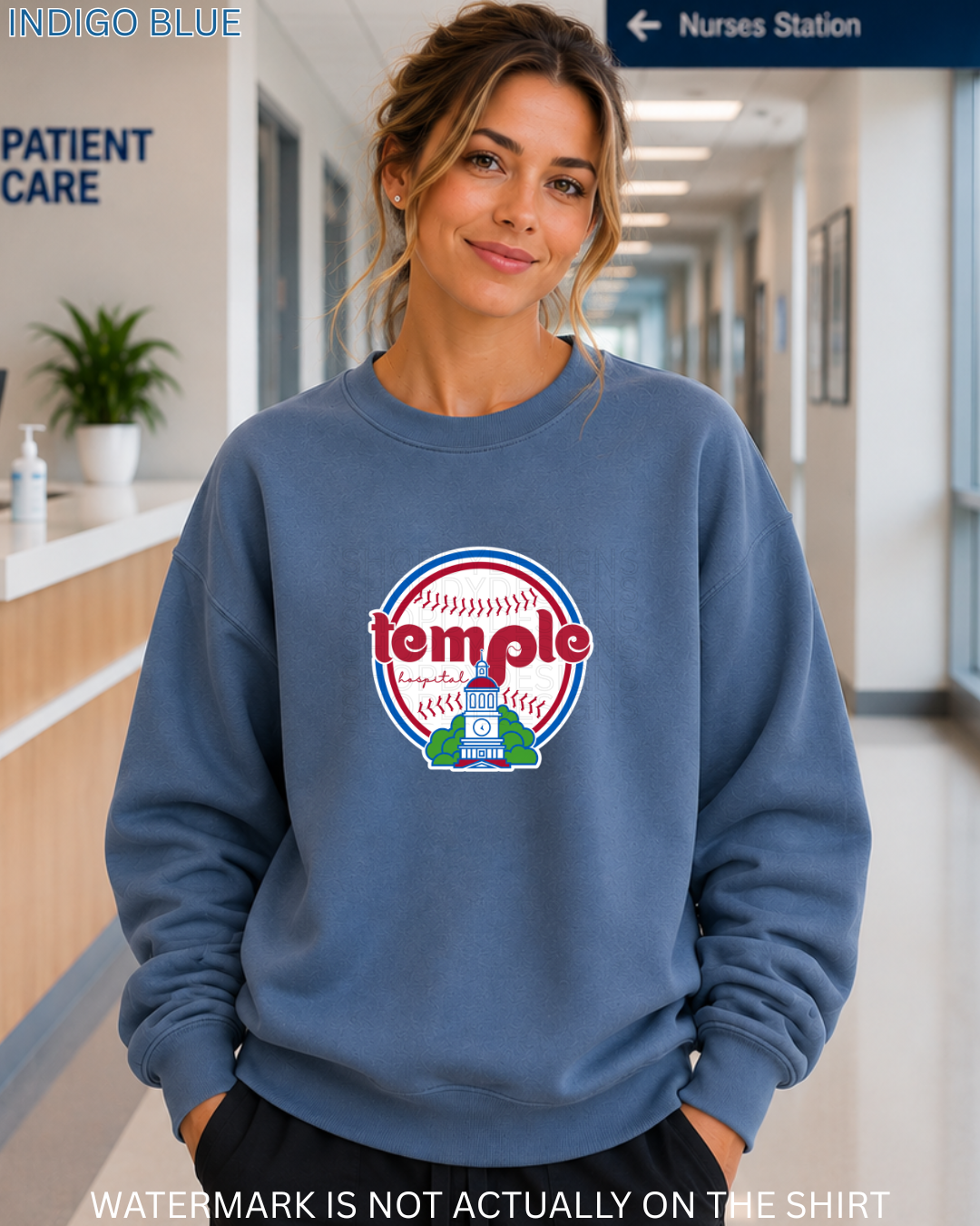 Temple Vintage Philadelphia Baseball Inspired City Hall T-Shirt, Crewneck Sweatshirt & Hoodie