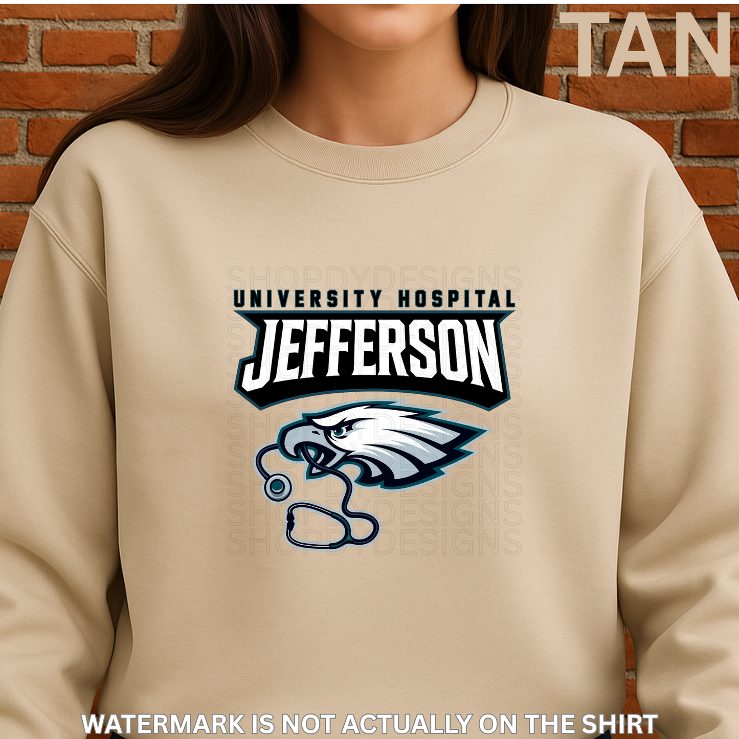Jefferson Hospital Philadelphia Birds Football Inspired Shirt, Crewneck Sweatshirt, Hoodie| Healthcare Worker Apparel