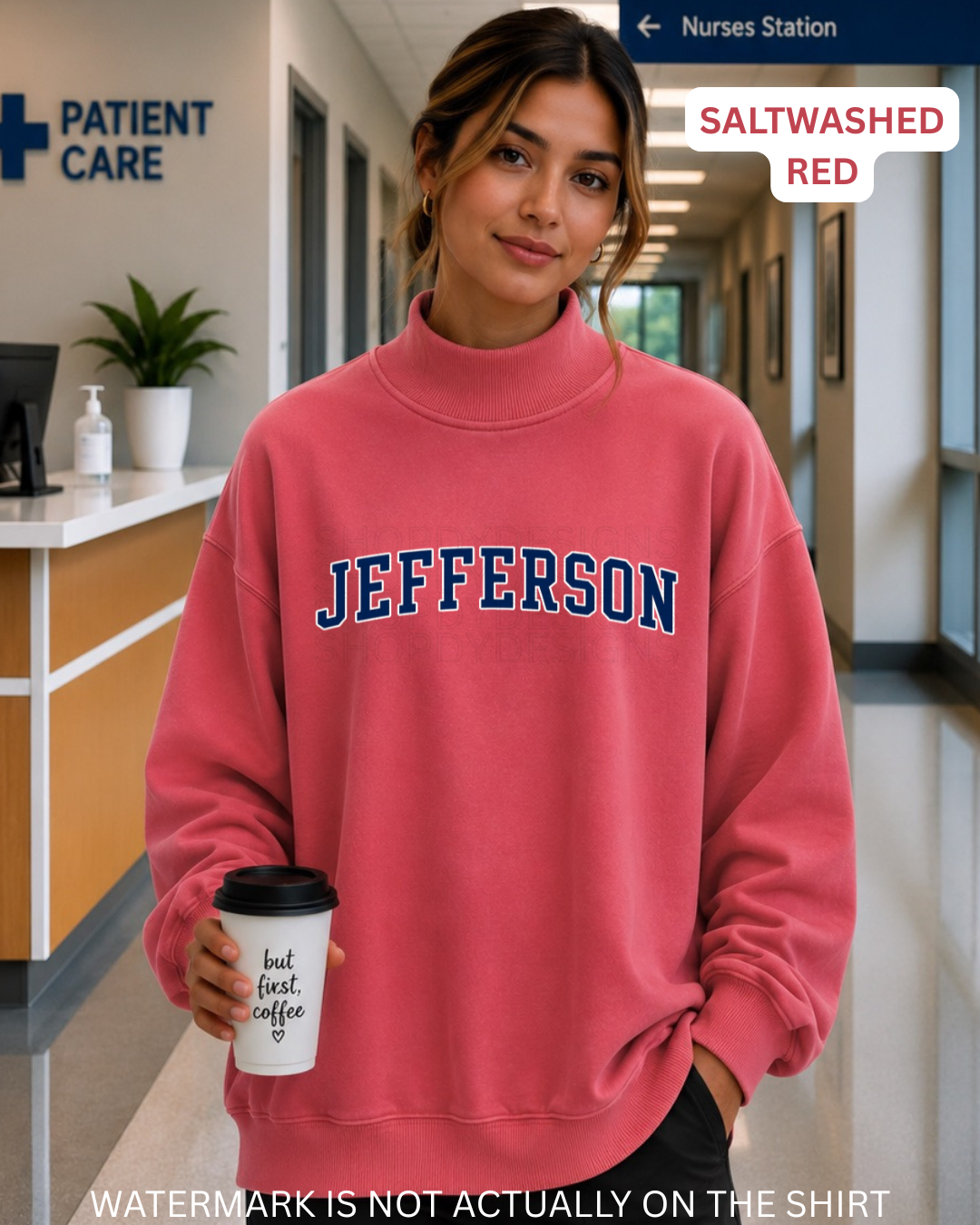 Jefferson Varsity Mockneck |Oversized Sweatshirt