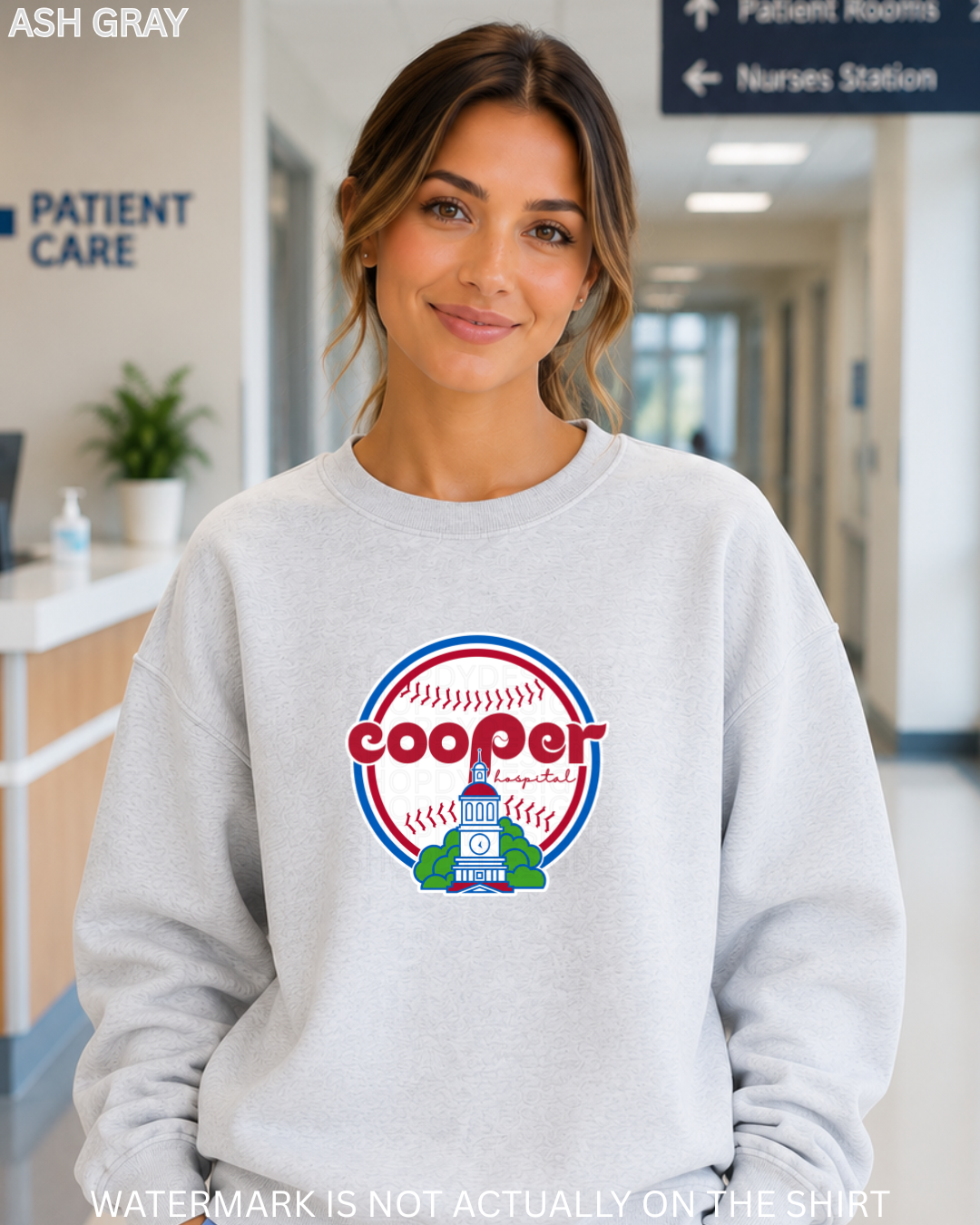 Cooper Vintage Philadelphia Baseball Inspired City Hall T-Shirt, Crewneck Sweatshirt & Hoodie