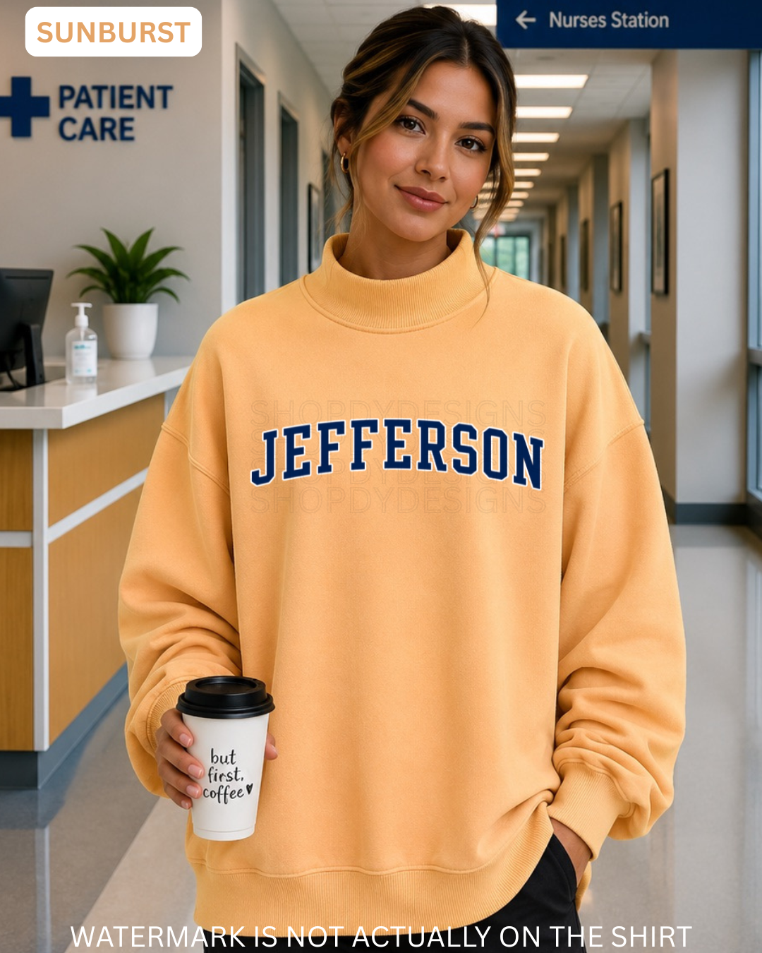 Jefferson Varsity Mockneck |Oversized Sweatshirt