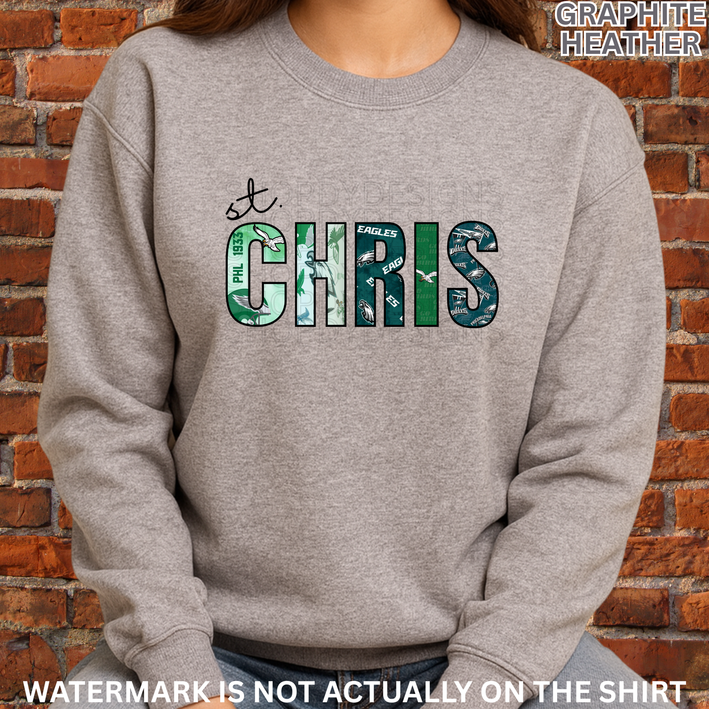 St. Chris Hospital “First Down” Philadelphia Football Inspired Shirt, Crewneck Sweatshirt, Hoodie| Healthcare Worker Apparel