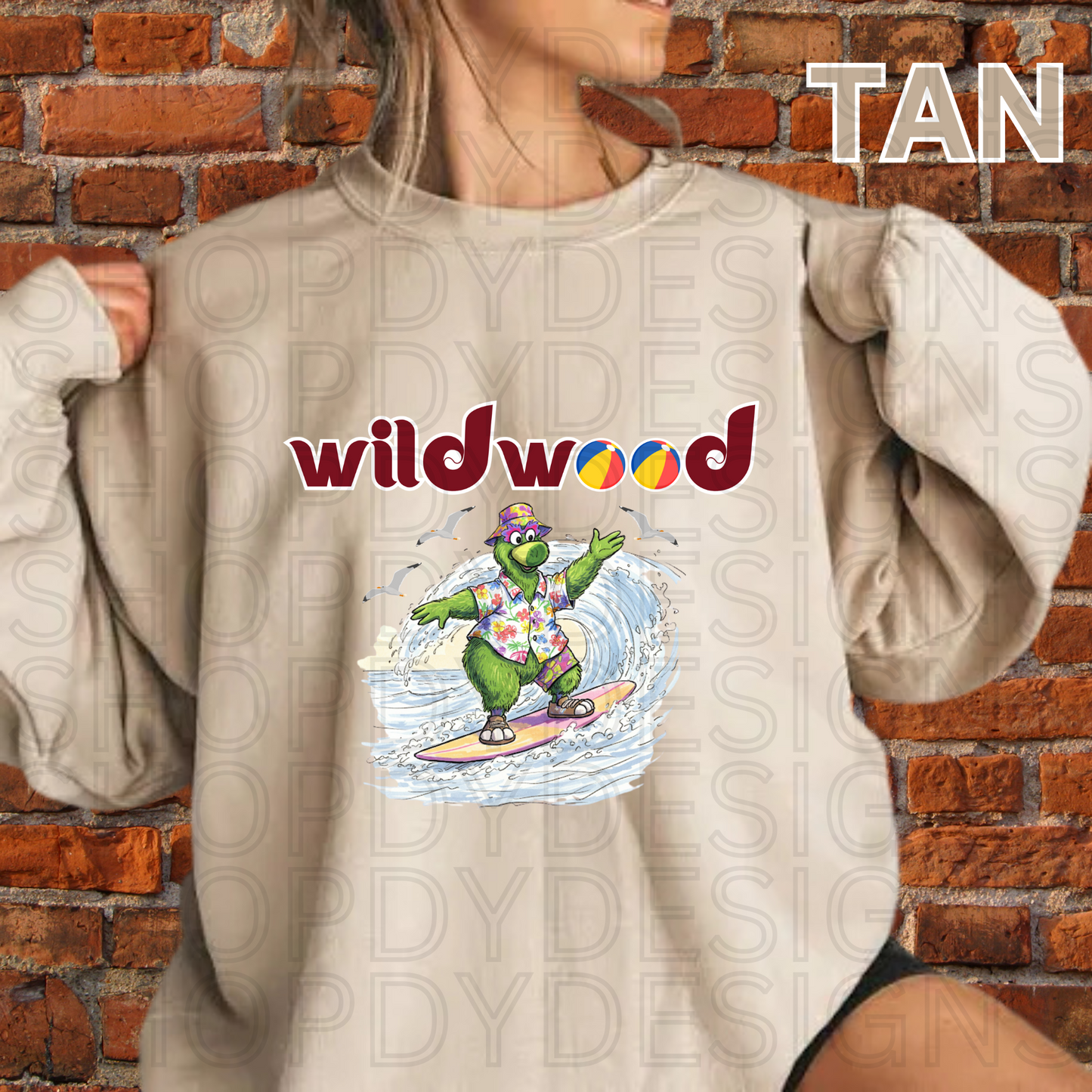 Wildwood New Jersey Phanatic Surfing Shirt, Crewneck Sweatshirt, Hoodie