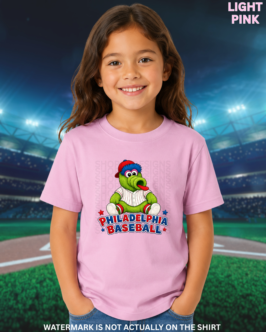Philadelphia Baseball Inspired Youth Mascot Graphic Tee | Youth T-Shirt