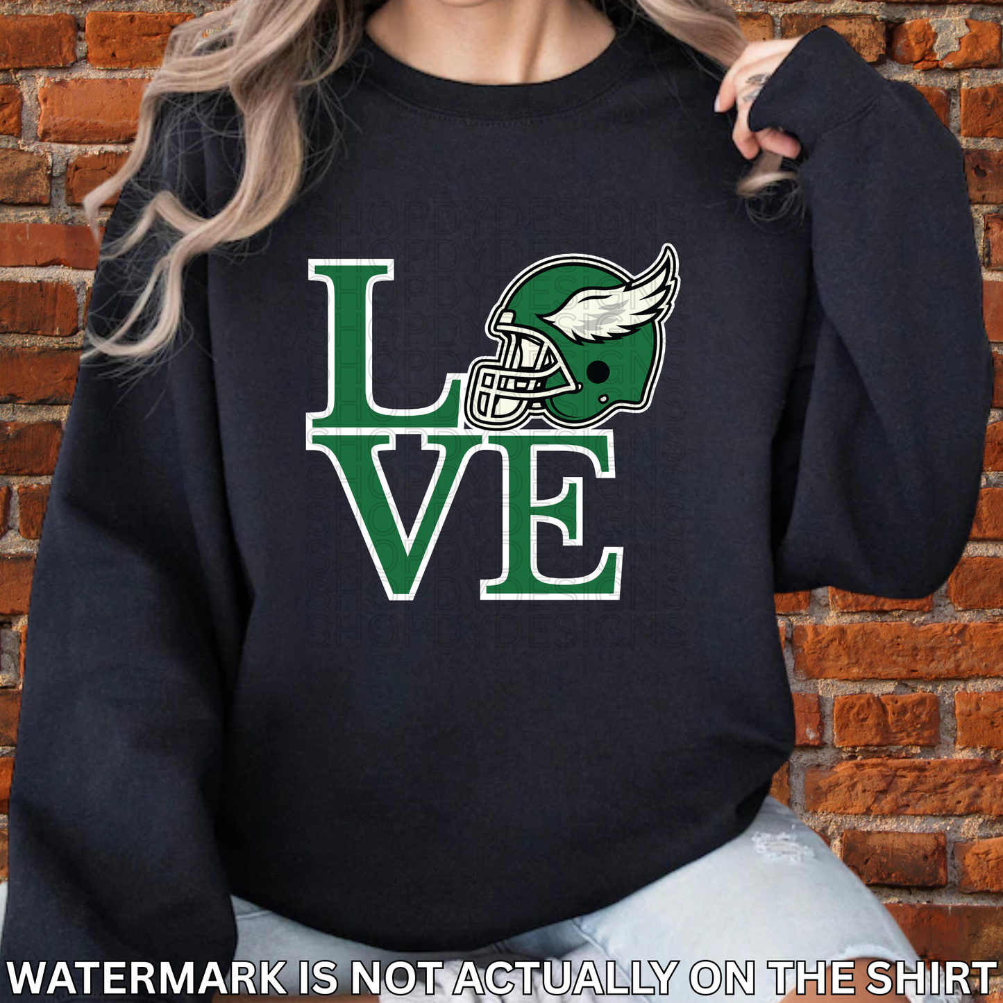 Birds Football Helmet Love Park Shirt | Philly Football Fan T-Shirt, Crewneck Sweatshirt, Hoodie