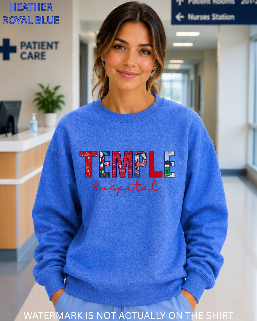 Temple Hospital “Ring The Bell” Philadelphia Baseball Inspired Collage T-Shirt, Sweatshirt & Hoodie