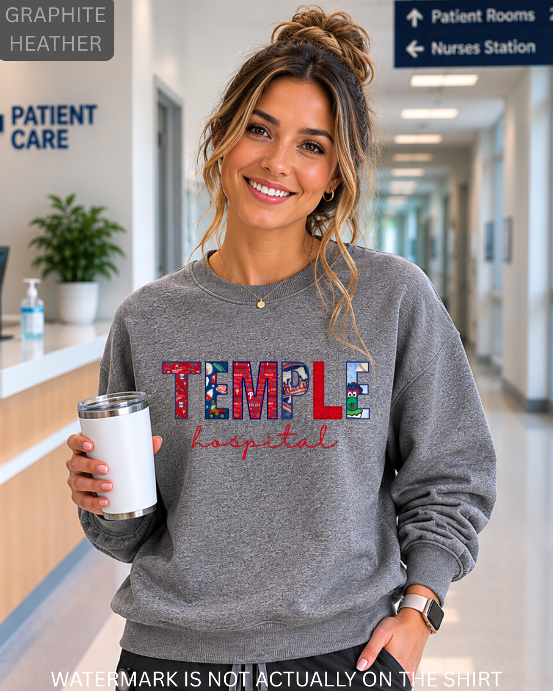 Temple Hospital “Ring The Bell” Philadelphia Baseball Inspired Collage T-Shirt, Sweatshirt & Hoodie