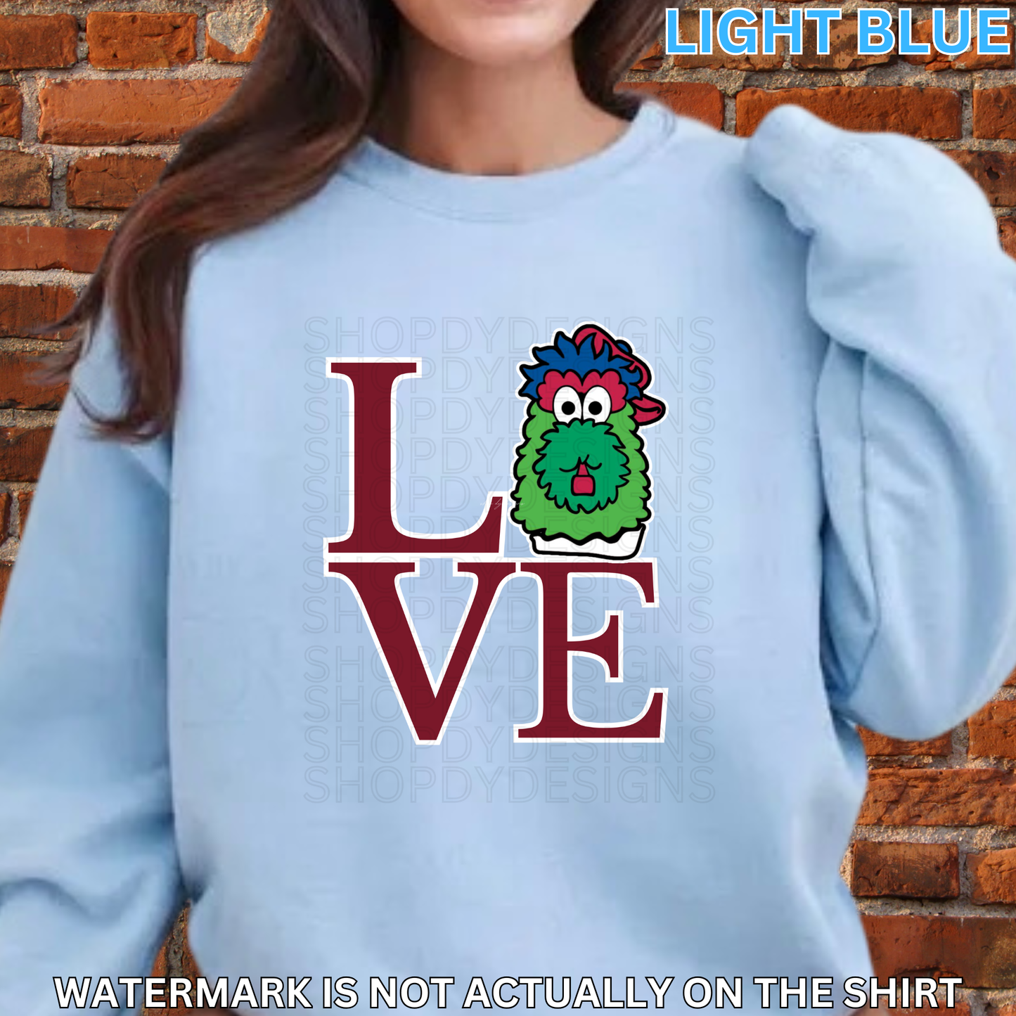 Phanatic Head Love Park Shirt | Philly Baseball Fan T-Shirt, Crewneck Sweatshirt, Hoodie