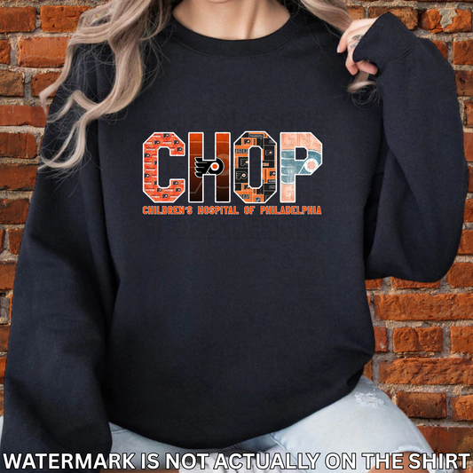 CHOP “Hat Trick” Philadelphia Hockey Inspired T-Shirt/Crewneck/Hoodie