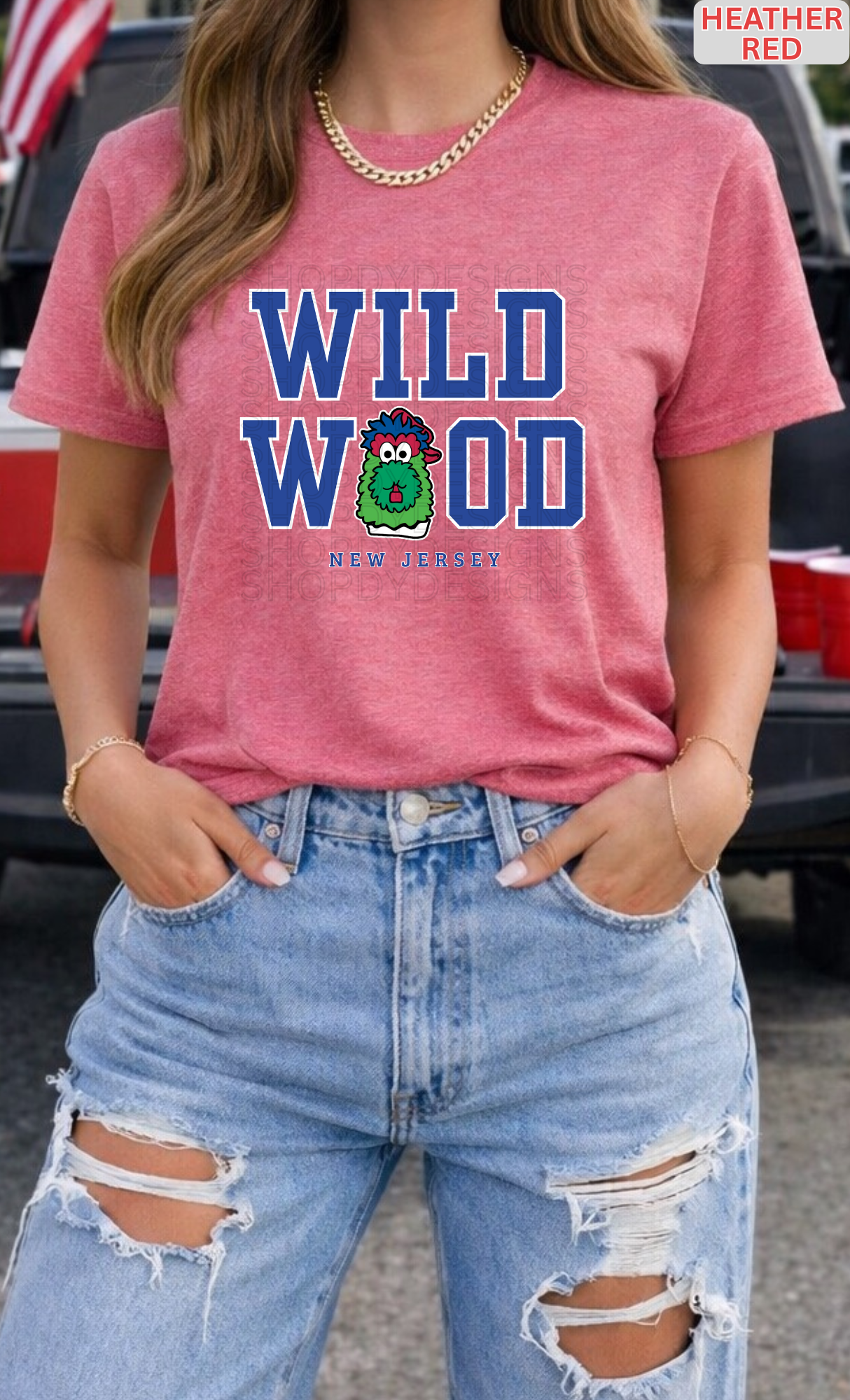Wildwood Philly Baseball Mascot Inspired Shirt | Vintage Wildwood NJ Beach Tee, Crewneck & Hoodie