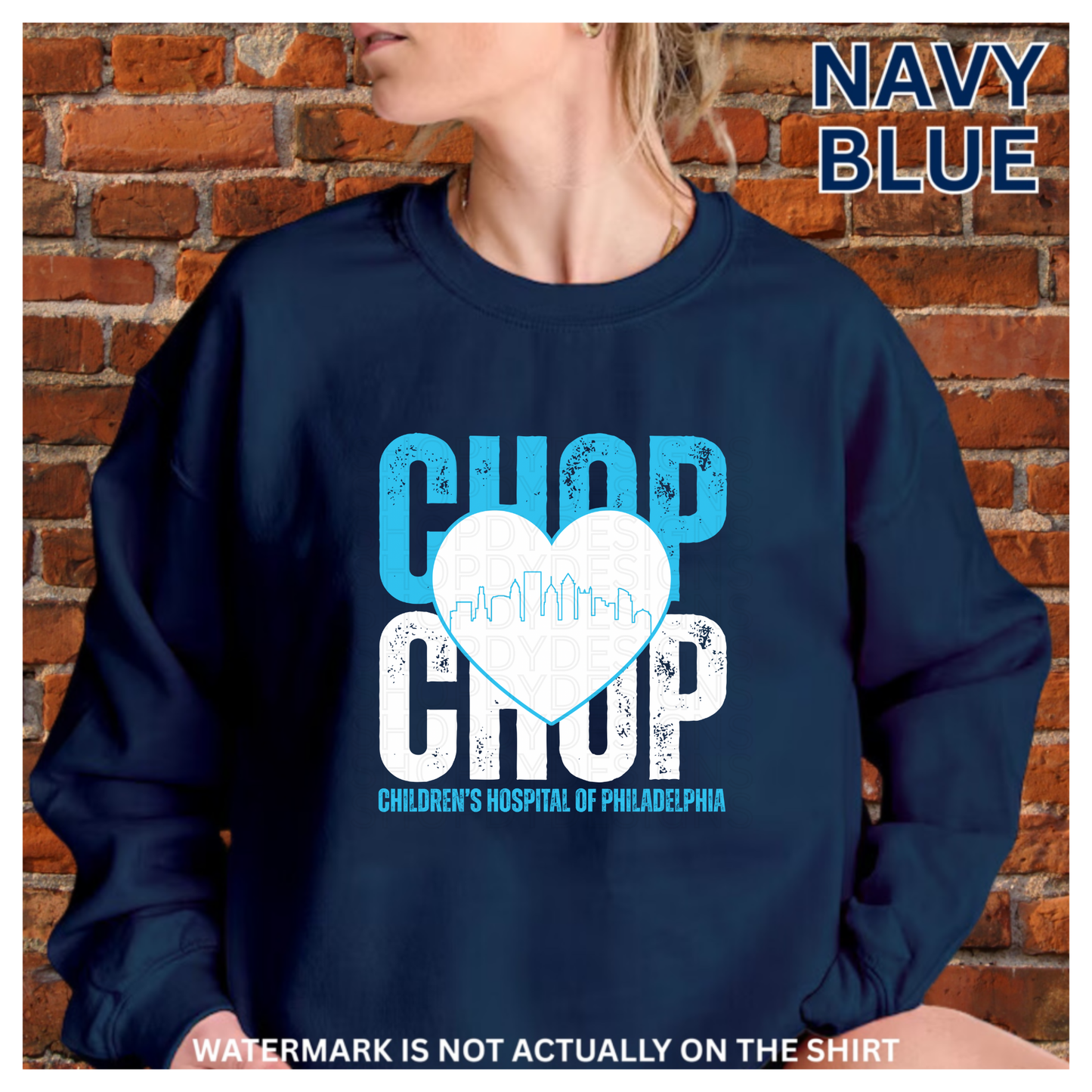 CHOP Stacked Heart Philadelphia Skyline Shirt | Philly Healthcare Pride Apparel