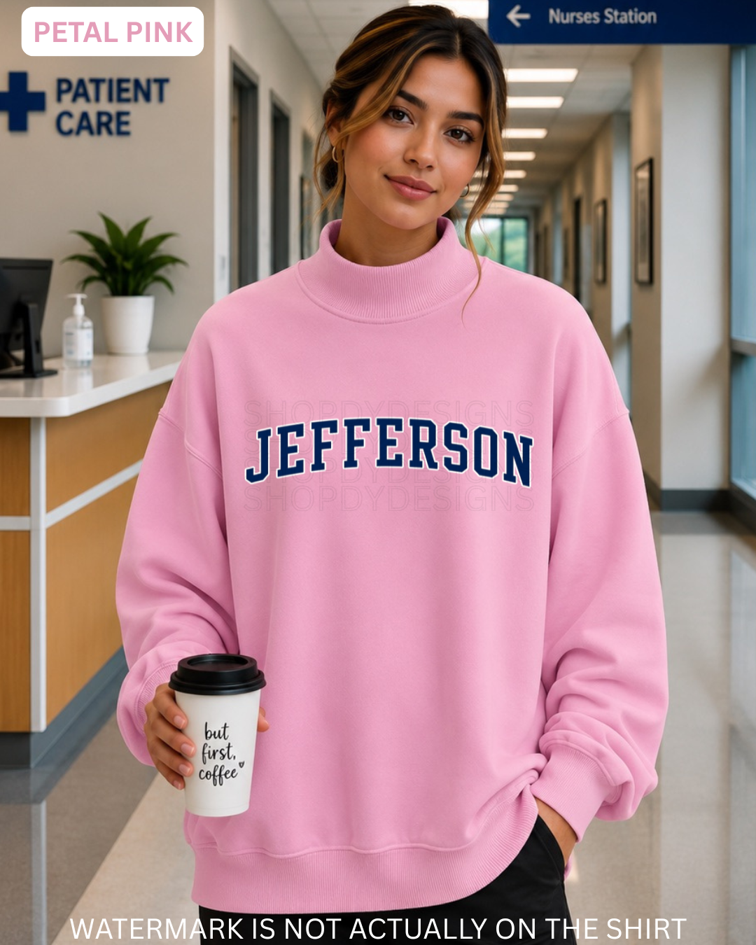 Jefferson Varsity Mockneck |Oversized Sweatshirt