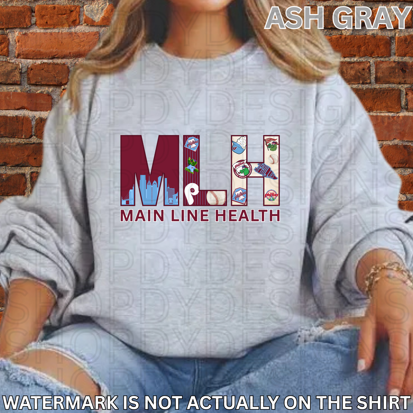 Main Line Health MLH “The Dugout” Shirt - Unique Phillies Inspired T-Shirt/Crewneck/Hoodie