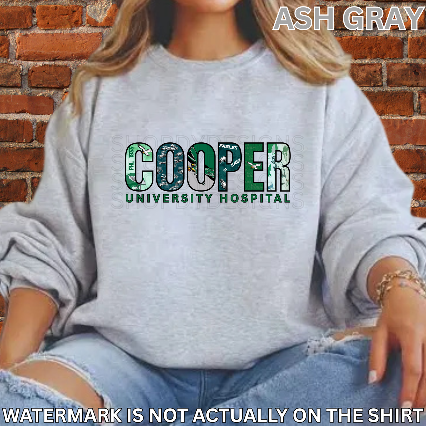 Cooper Hospital “First Down” Philadelphia Football Inspired Shirt, Crewneck Sweatshirt, Hoodie| Healthcare Worker Apparel