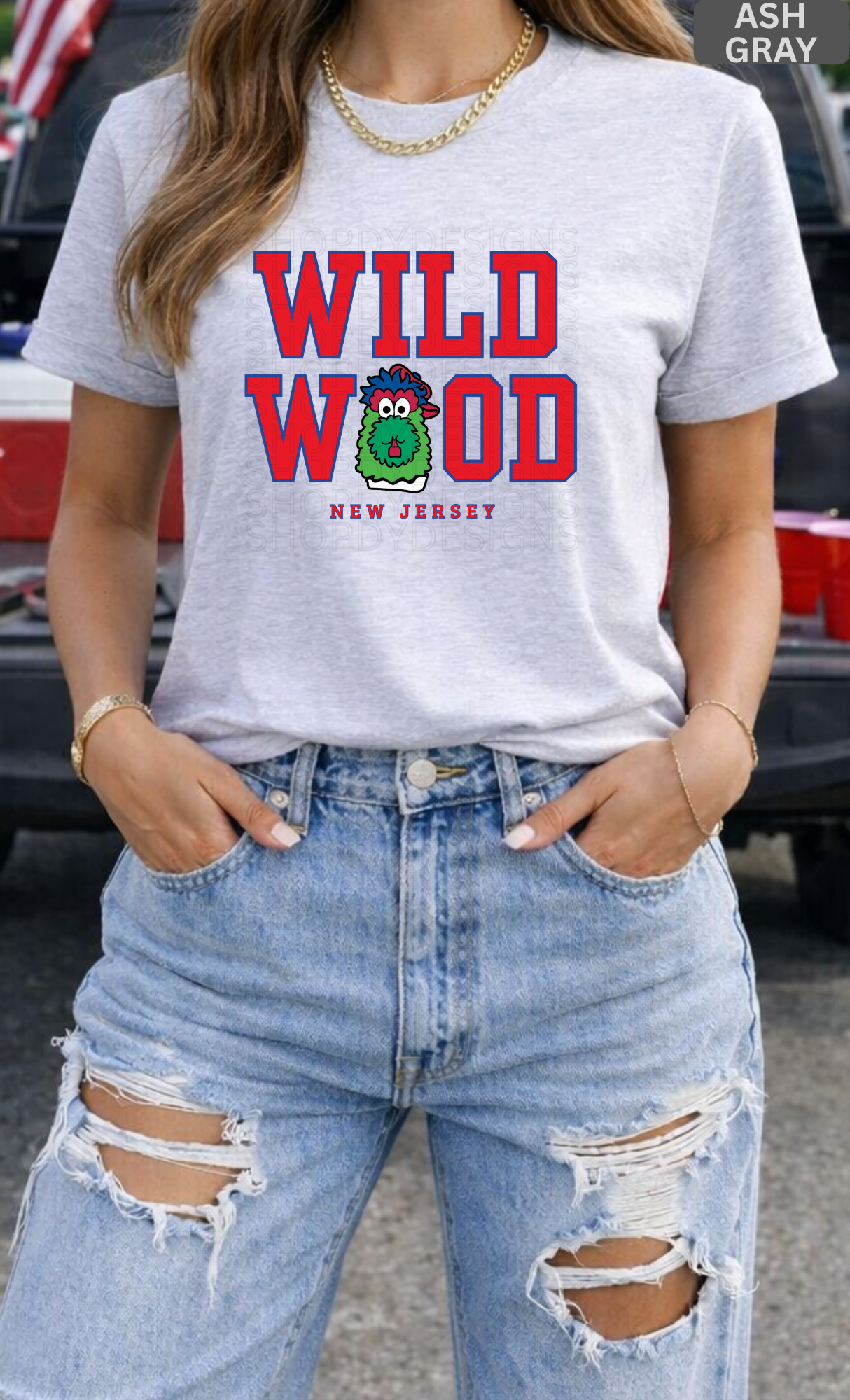 Wildwood Philly Baseball Mascot Inspired Shirt | Vintage Wildwood NJ Beach Tee, Crewneck & Hoodie