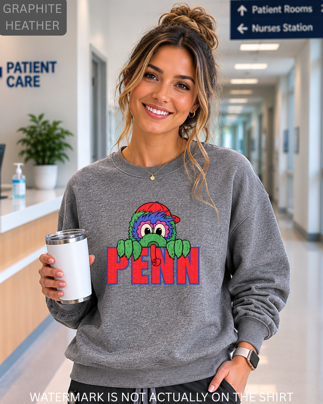 Penn Philadelphia Baseball Mascot Inspired “Peek-A-Boo” T-Shirt, Sweatshirt & Hoodie