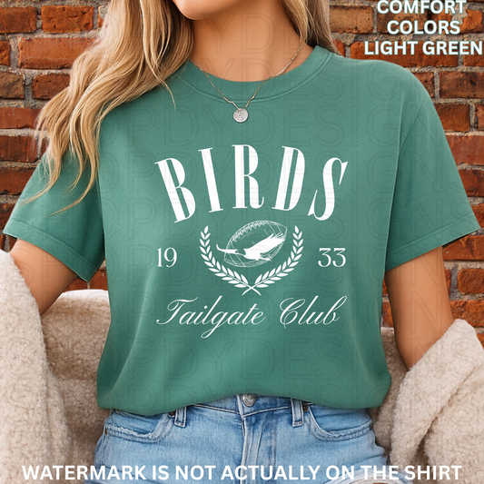Birds Football Tailgate Club Comfort Colors T-Shirt