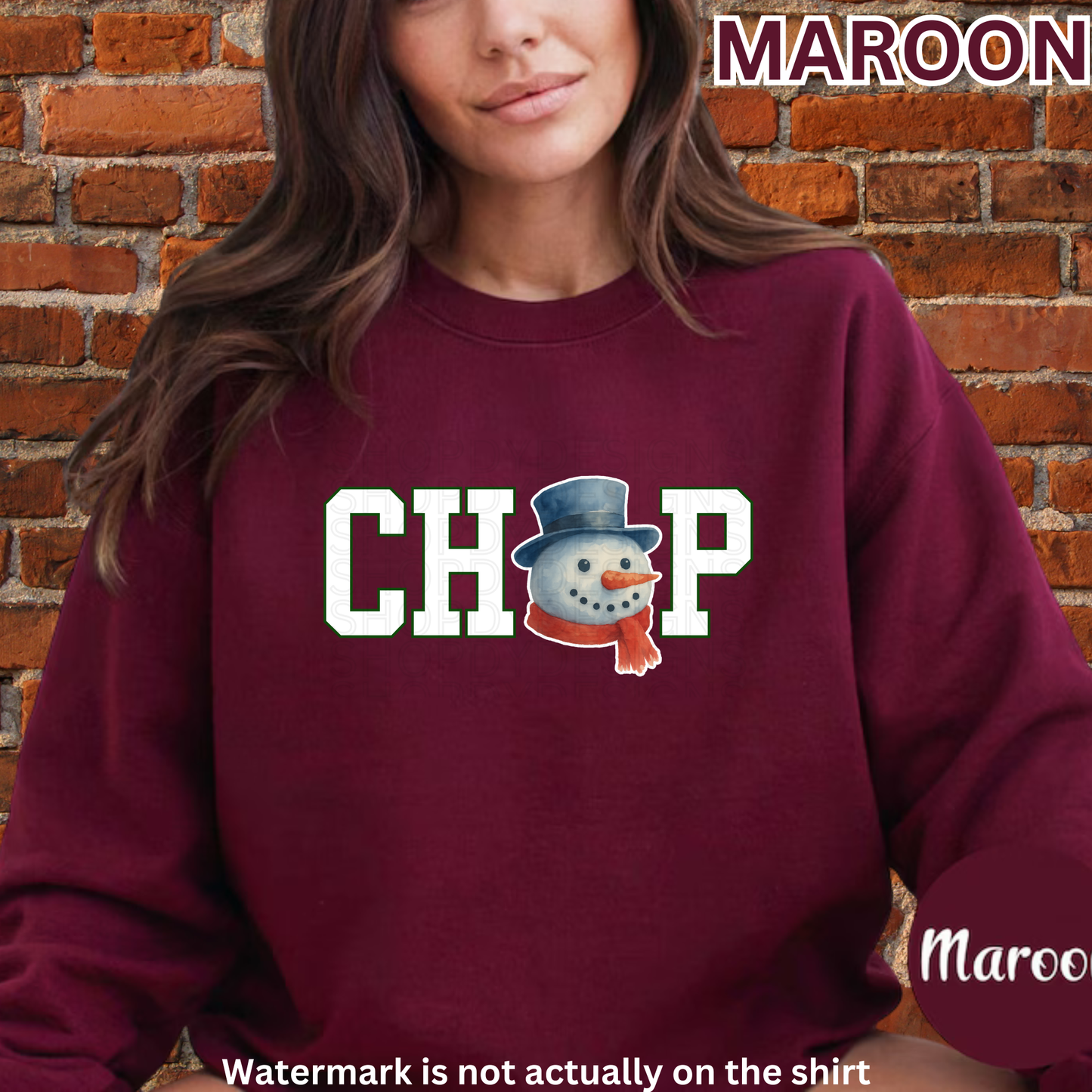 CHOP Snowman Head Christmas T-Shirt/Crewneck/Hoodie