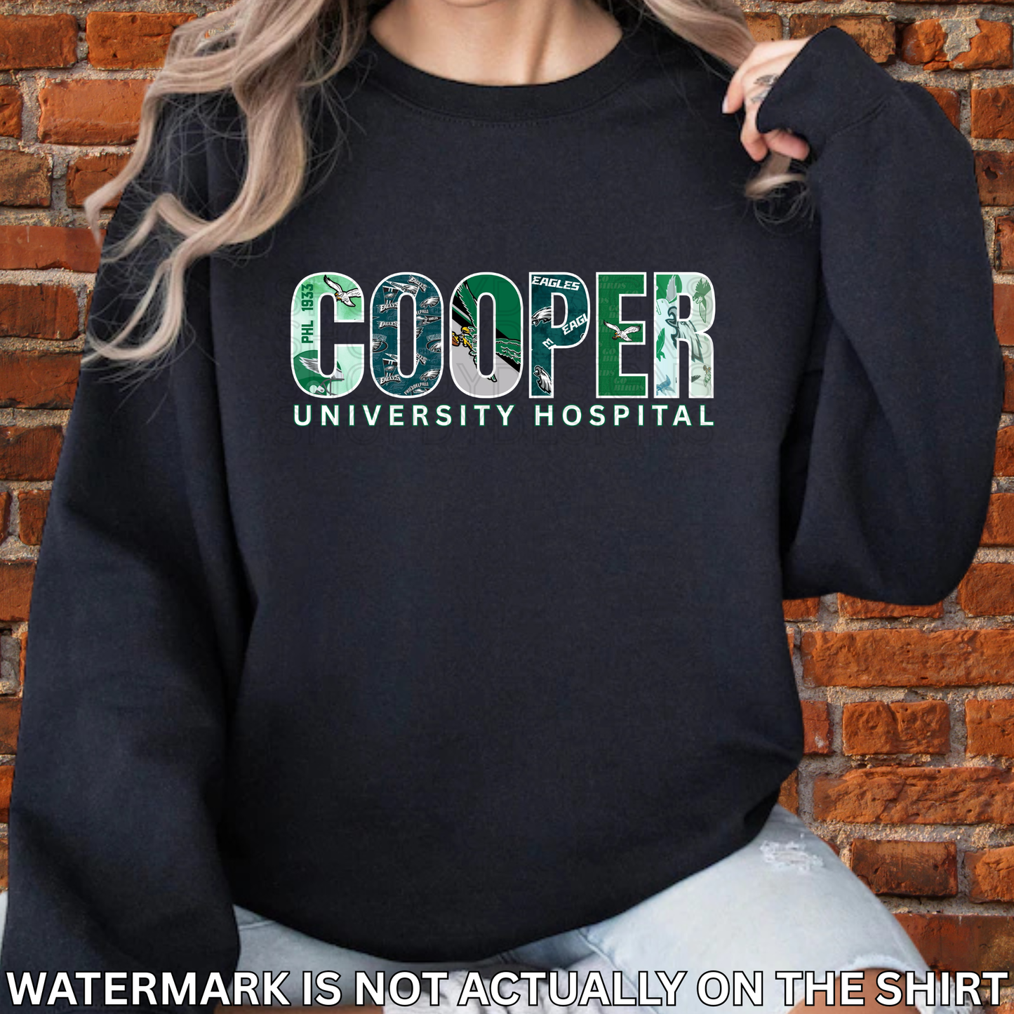 Cooper Hospital “First Down” Philadelphia Football Inspired Shirt, Crewneck Sweatshirt, Hoodie| Healthcare Worker Apparel