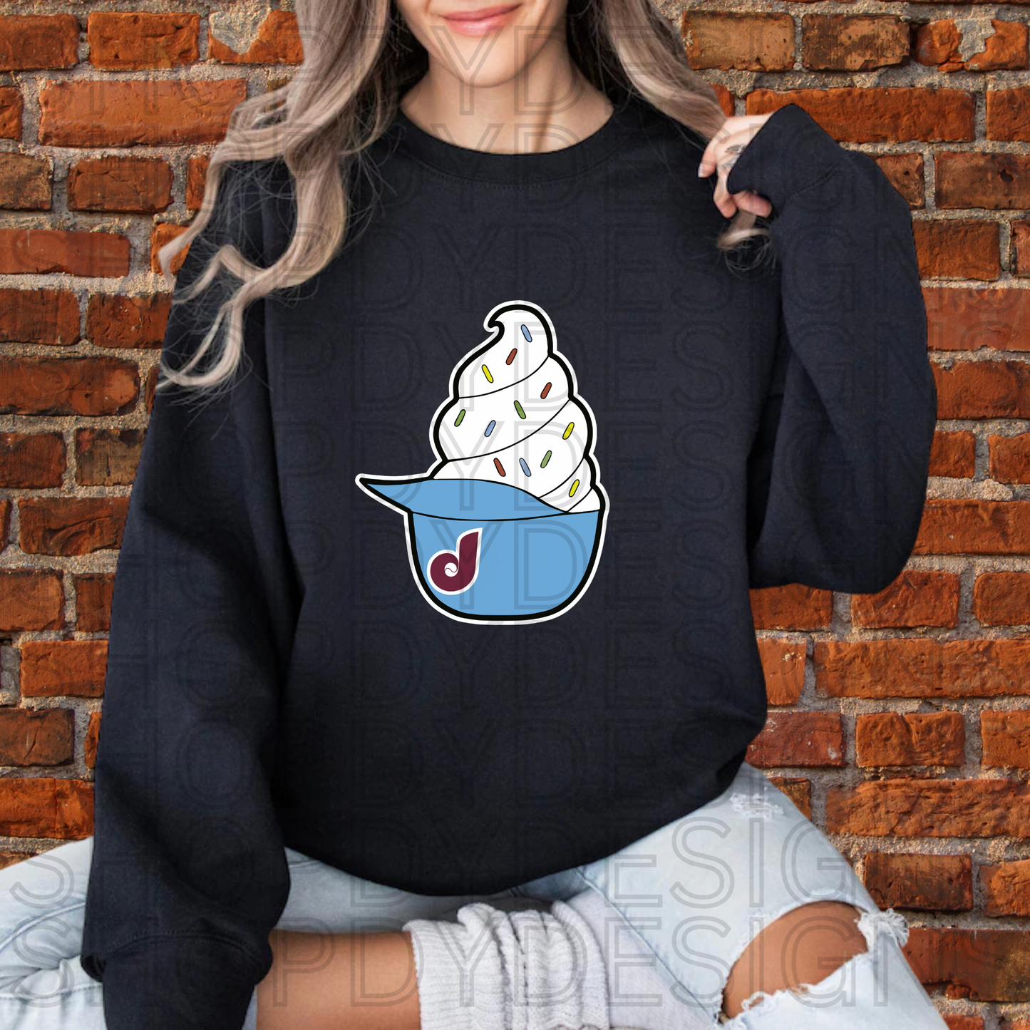 Phillies Ice Cream Helmet T-Shirt, Crewneck Sweatshirt, Hoodie