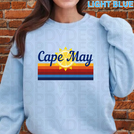 Cape May New Jersey Surfside Shirt, Crewneck Sweatshirt, Hoodie