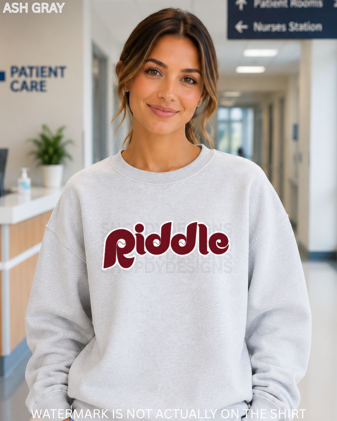 Riddle Hospital Vintage Philadelphia Baseball Inspired Shirt | T-Shirt, Crewneck Sweatshirt & Hoodie