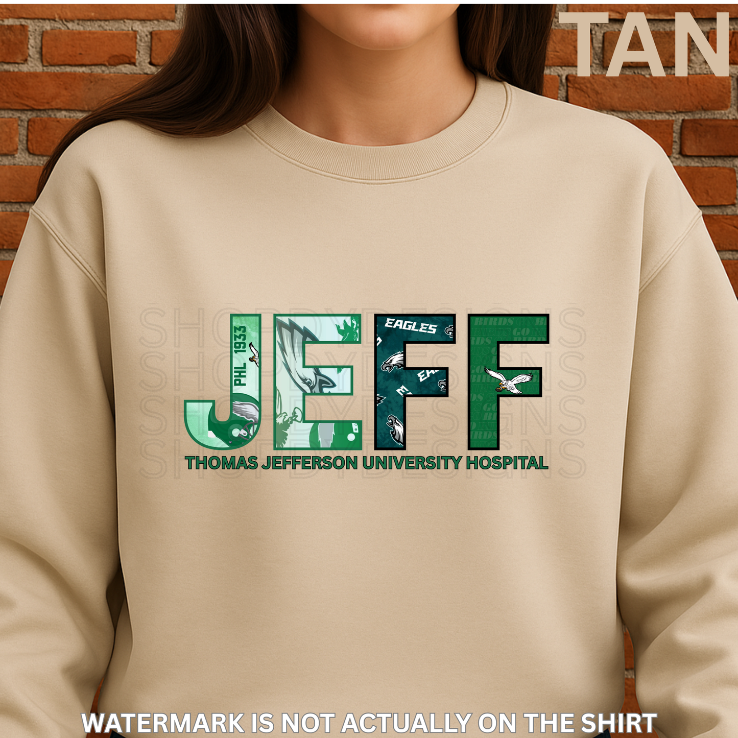 Jefferson Hospital “First Down” Philadelphia Football Inspired Shirt, Crewneck Sweatshirt, Hoodie| Healthcare Worker Apparel