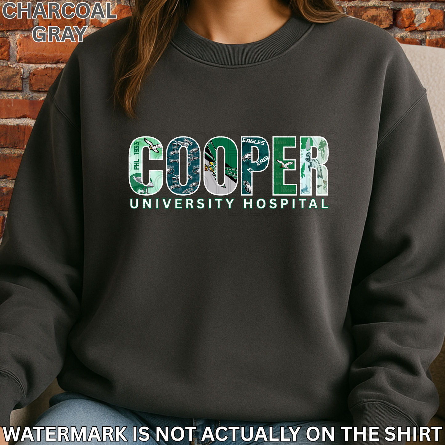 Cooper Hospital “First Down” Philadelphia Football Inspired Shirt, Crewneck Sweatshirt, Hoodie| Healthcare Worker Apparel
