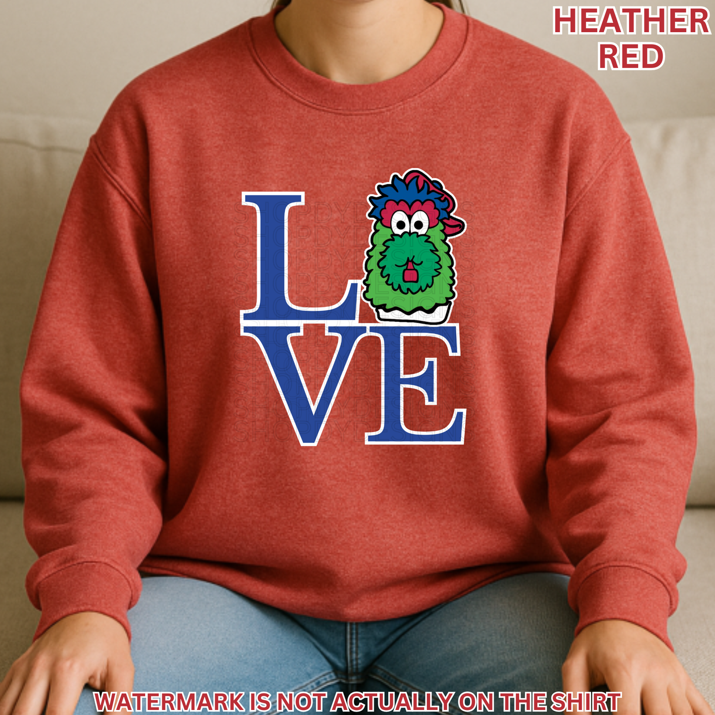 Phanatic Head Love Park Shirt | Philly Baseball Fan T-Shirt, Crewneck Sweatshirt, Hoodie