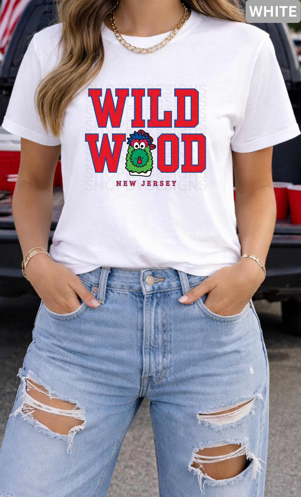 Wildwood Philly Baseball Mascot Inspired Shirt | Vintage Wildwood NJ Beach Tee, Crewneck & Hoodie