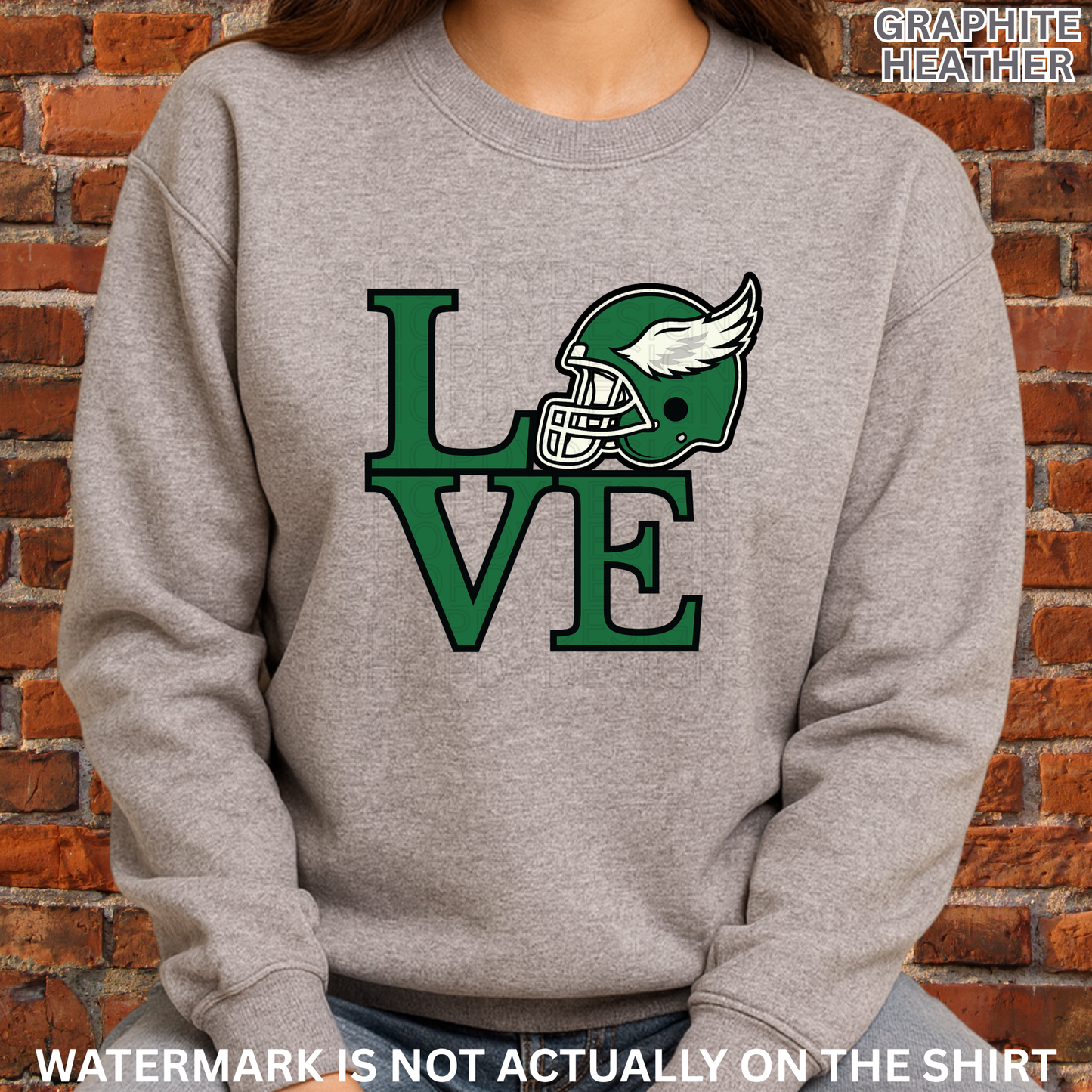 Birds Football Helmet Love Park Shirt | Philly Football Fan T-Shirt, Crewneck Sweatshirt, Hoodie