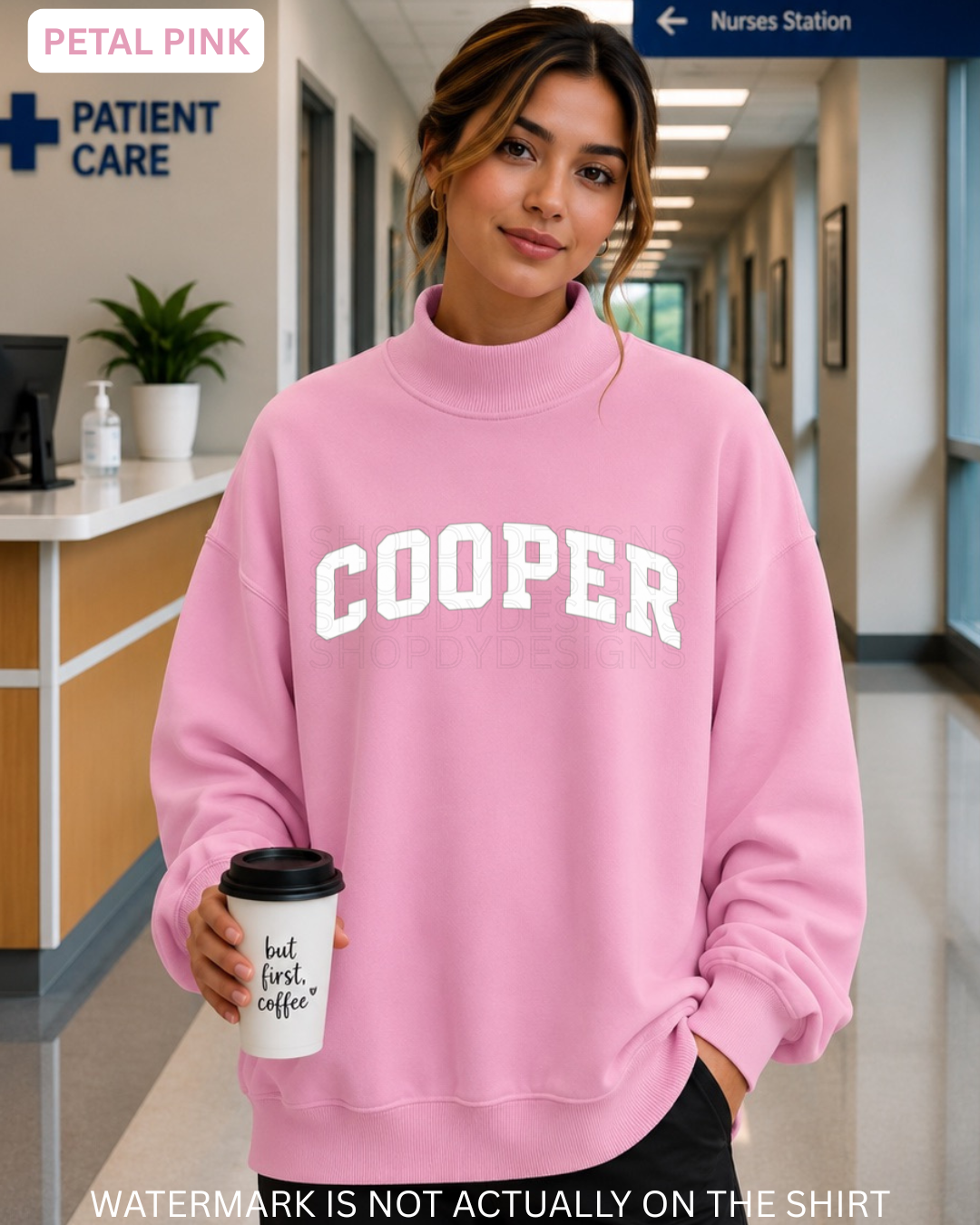 Cooper Varsity Mockneck Oversized Sweatshirt