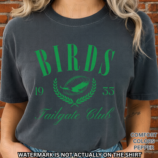 Birds Football Tailgate Club Comfort Colors T-Shirt