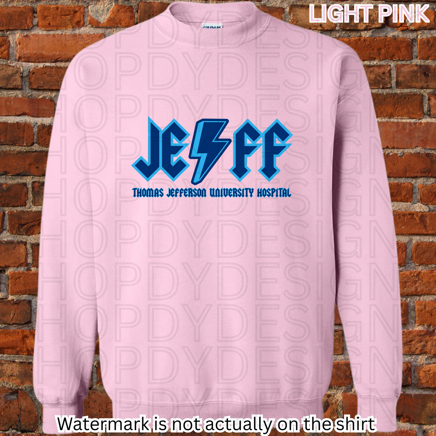 Jefferson Hospital Lightning Bolt Rock Band T-Shirt/Crewneck/Hoodie