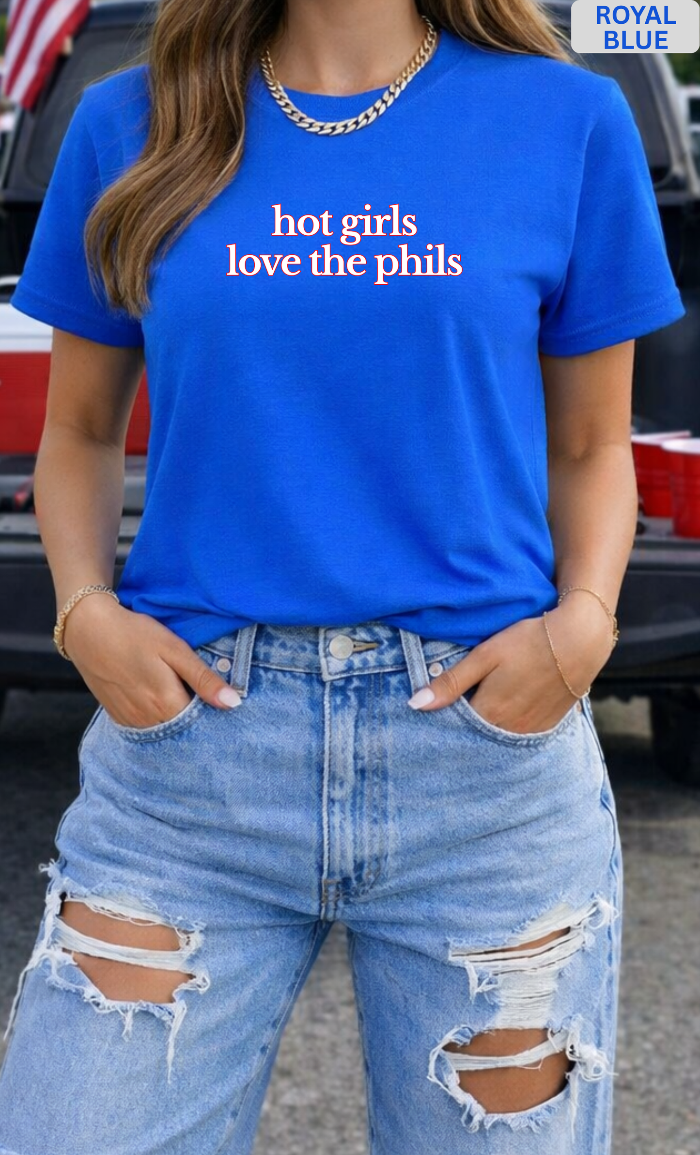 Hot Girls Love the Phils Shirt | Philly Baseball Fan T-Shirt, Crewneck Sweatshirt, Hoodie
