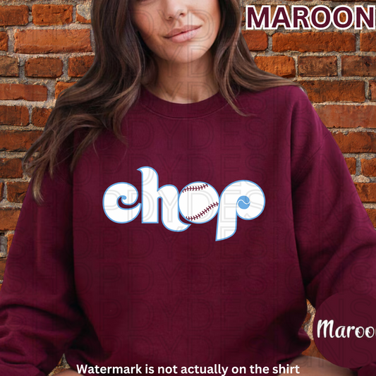 CHOP Retro Phils Baseball T-Shirt/Crewneck/Hoodie