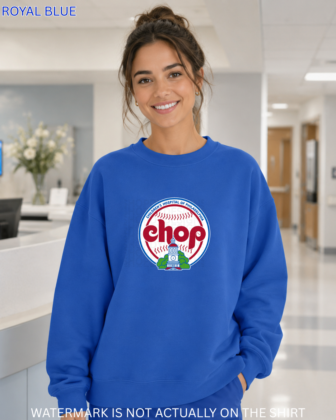 CHOP Retro Philadelphia Baseball Inspired T-Shirt, Crewneck Sweatshirt & Hoodie