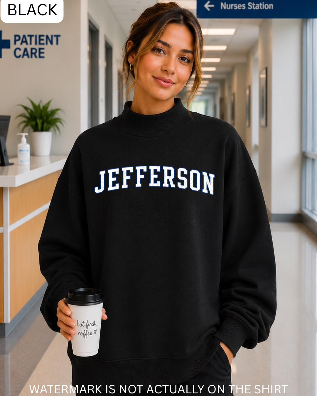 Jefferson Varsity Mockneck |Oversized Sweatshirt