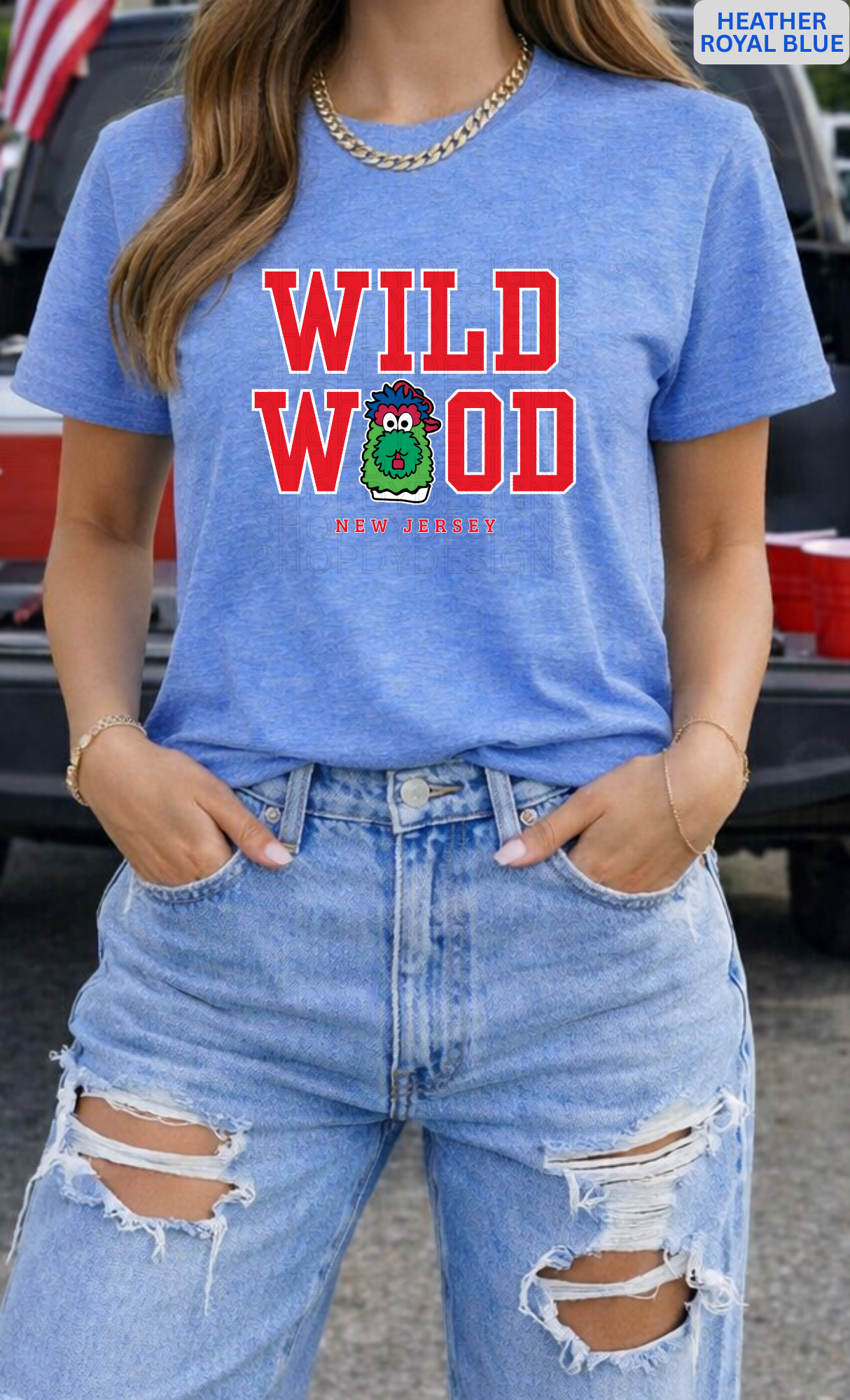 Wildwood Philly Baseball Mascot Inspired Shirt | Vintage Wildwood NJ Beach Tee, Crewneck & Hoodie