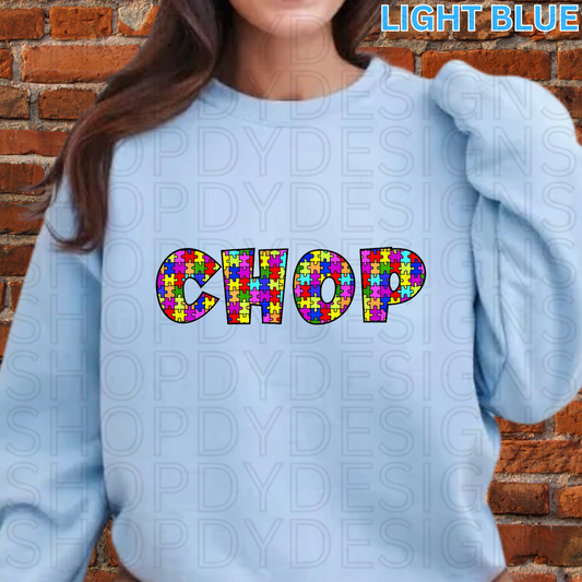CHOP Autism Puzzle Letters T-Shirt/Crewneck/Hoodie