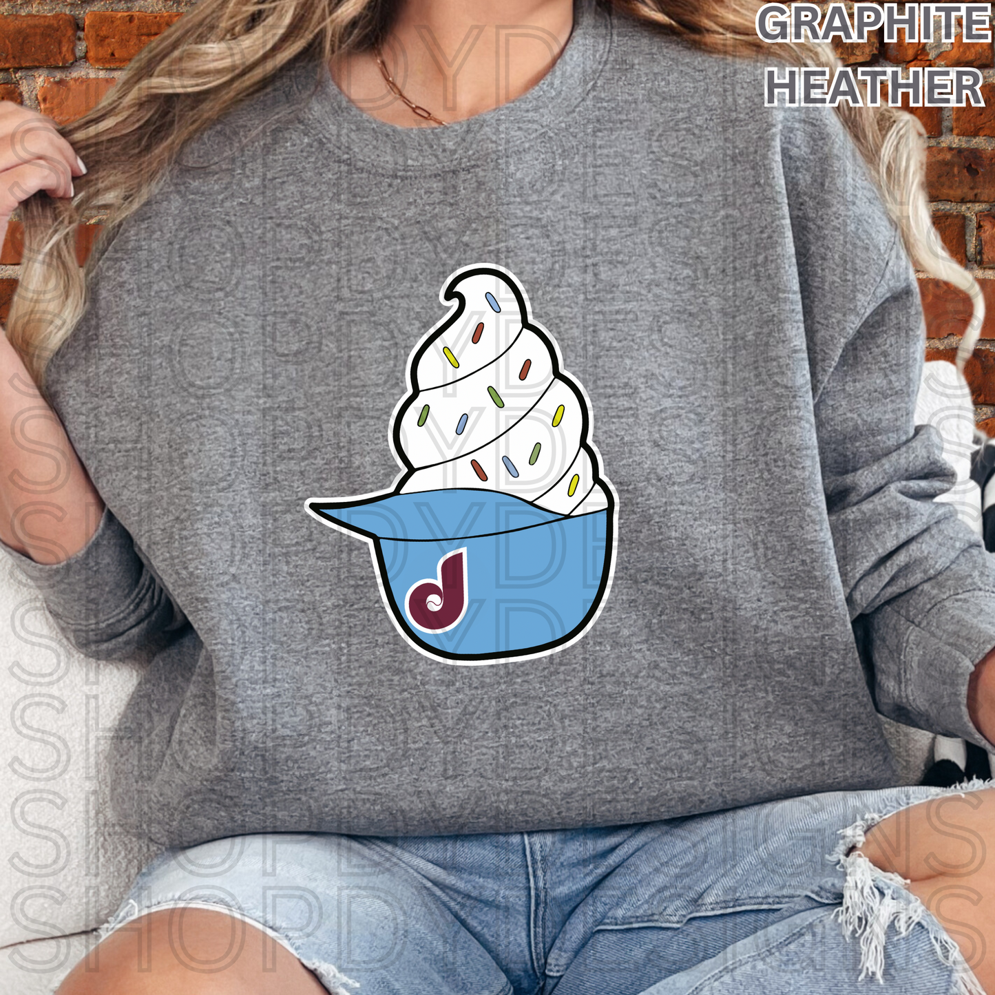Phillies Ice Cream Helmet T-Shirt, Crewneck Sweatshirt, Hoodie